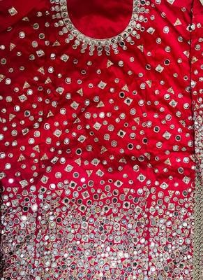 Magenta Designer Taffeta Silk Punjabi Salwar Suit 3