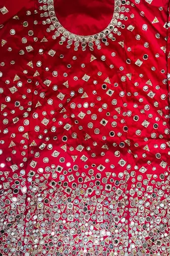 Magenta Designer Taffeta Silk Punjabi Salwar Suit