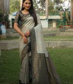 Koram Turqoise Kanjivaram Soft Silk Weaving Borders Havy Design Saree With Blouse For Women