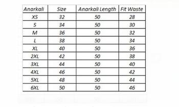 Set of Full Anarkali Silk Kurta with Brocade Pant. 8