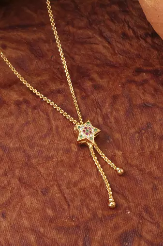 Star Shaped Multicolour Necklace