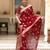Banarasi Soft Silk Saree Set Allover Floral Butta Zari Work With Matching Jacquard Weave & Jacquard Border Blouse