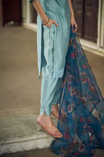  women kurta and pant sets viscose rayon fabric
