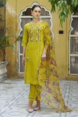  women kurta and pant sets viscose rayon fabric 1