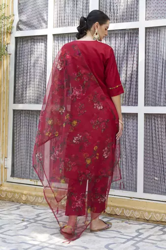  women kurta and pant sets viscose rayon fabric
