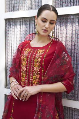  women kurta and pant sets viscose rayon fabric 3
