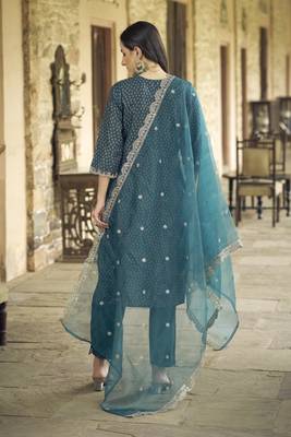  women kurta and pant sets muslin print fabric 2
