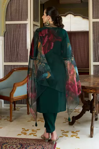  women kurta and pant sest viscose rayon