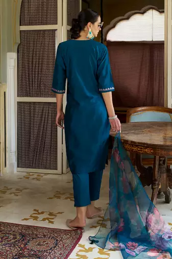 women kurta and pant sest viscose rayon