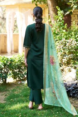  women kurta and pant viscose rayon fabric 2