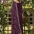 magenta embroidered silk blend styles women's kurta trousers with dupatta