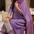 Lilac Silk Blend Silver Thread Work Kurti Set