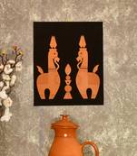  SOWPEACE Handcrafted Terracotta Horse Wall Art - Elegant Home Decor Piece