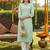 women sea green cotton kalamkari printed straight kurta