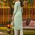 women sea green cotton kalamkari printed straight kurta