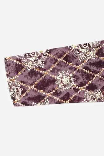 women purple viscose rayon ethnic motifs embroidered straight kurta
