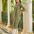 women green cotton ethnic motifs printed straight kurta