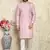 Mauve plain cotton kurta pajama