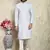 Grey plain cotton kurta pajama
