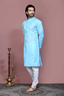 Firoza embroidered cotton kurta pajama 2