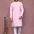 Pink embroidered cotton kurta pajama