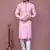 Pink printed cotton kurta pajama
