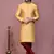 Gold woven art silk kurta pajama