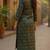 women green cotton paisley printed straight kurta