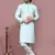Green woven art silk kurta pajama