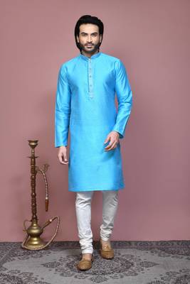 Firoza woven art silk kurta pajama 1