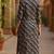 women navy blue viscose rayon leheriya embroidered straight kurta