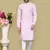 Pink printed cotton kurta pajama