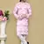 Pink printed cotton kurta pajama