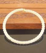 Designer gold plated pearl necklace