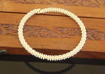 Designer gold plated pearl necklace 2