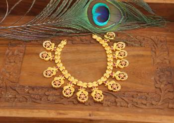 Designer matte finish cz peacock neckace 1