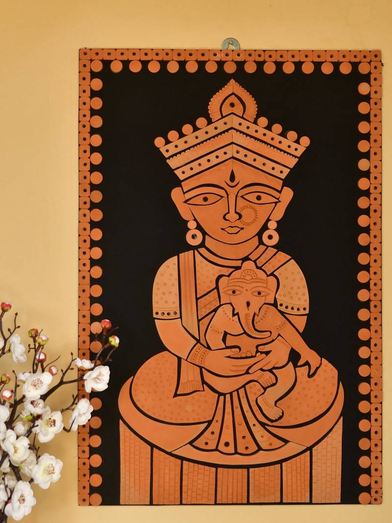  SOWPEACE Terracotta Abstract Motherhood Glory Wall Art - Elegant Home Decor