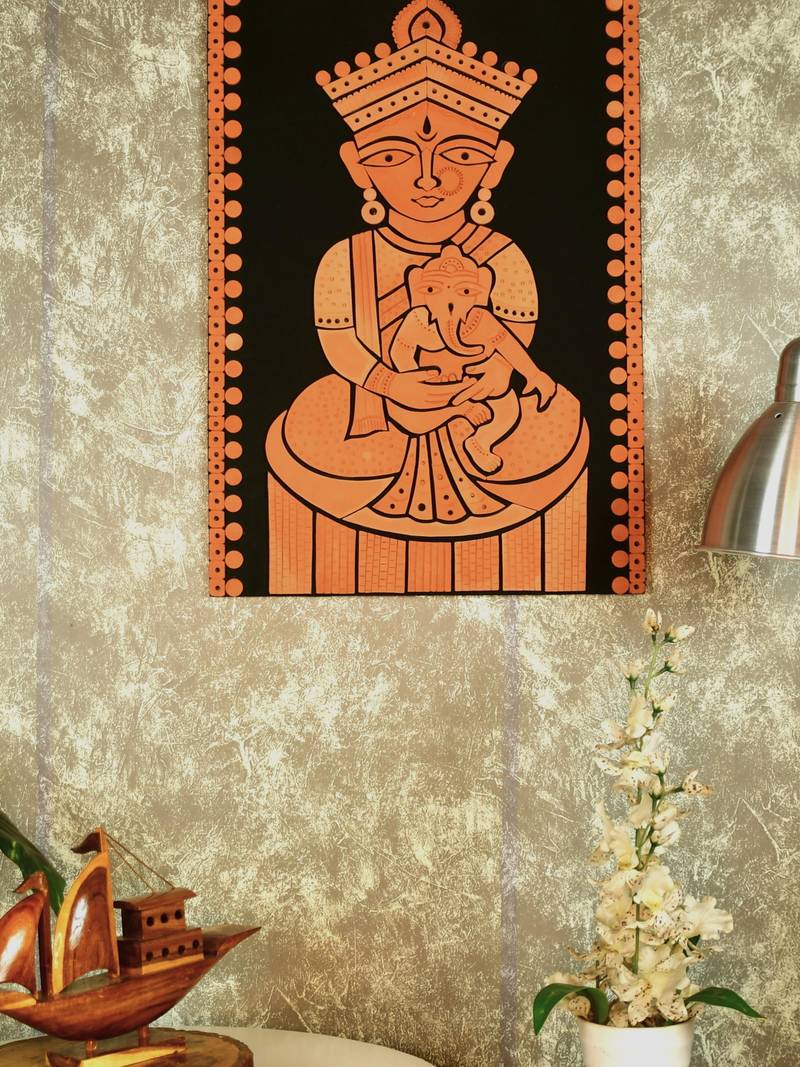  SOWPEACE Terracotta Abstract Motherhood Glory Wall Art - Elegant Home Decor