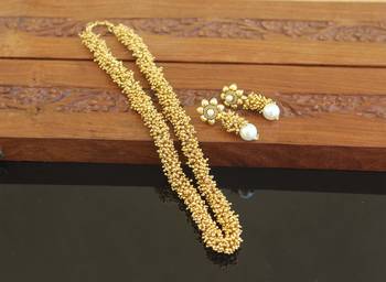 Designer gold plated necklace set 1