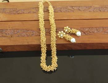 Designer gold plated necklace set 2