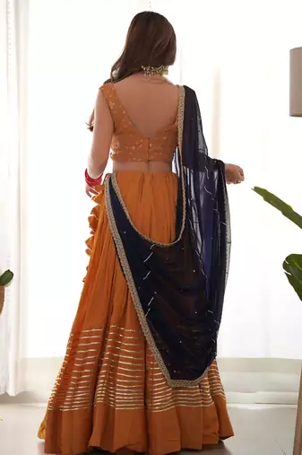 Dandelion Mustard Lehenga Set