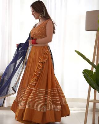 Dandelion Mustard Lehenga Set 3