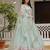 Mint Green Georgette Sequins Work Lehenga