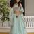Mint Green Georgette Sequins Work Lehenga