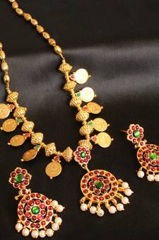 Beautiful antique traditional handmade coin neckalace set DJ00286
