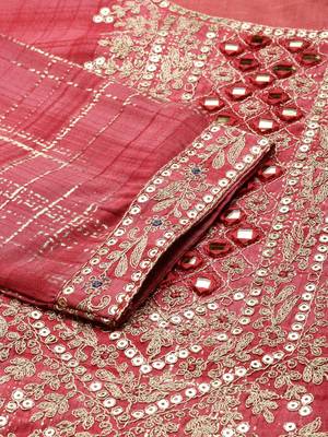 women's knee length round neck coral embellished straight kurta 4