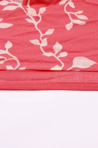 women's calf length round neck peach solid straight kurta