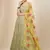 pista green sequins georgette lehenga set choli with dupatta with dupatta