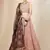 pink embroidered georgette lehenga set choli with dupatta