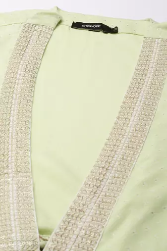 women's ankle length round neck off white solid anarkali kurta